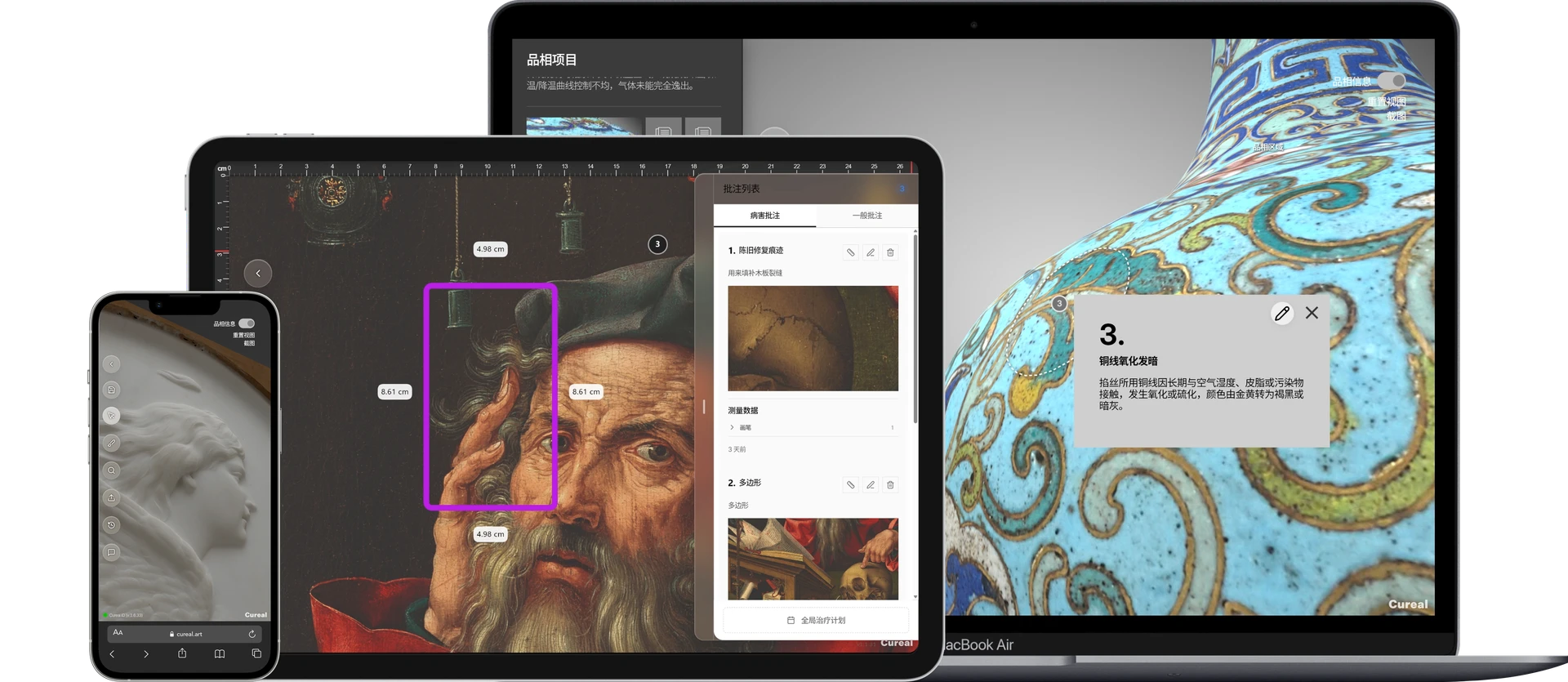 Cureal platform on multiple devices